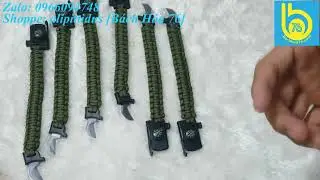 V&ograve;ng Tay Sinh Tồn Paracord!!! GI&Aacute; CHỈ 57K