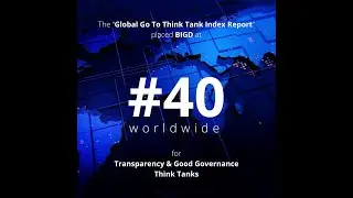 MOMENTS OF GLORY - BIGD, one of the World's Top Think Tanks