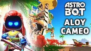Astro Bot - Horizon ALOY CAMEO Full 'Machine Learning' Level Gameplay with All Collectibles