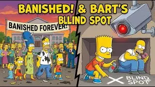 Simpsons Funny Moments | The Simpsons Get Banished & Bart Finds A Blind Spot