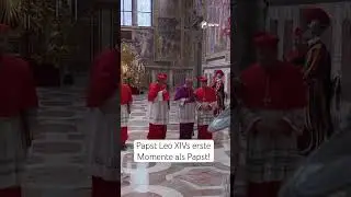 Papst Leos XIV erste Momente als Papst! #habemuspapam #papst #leoxiv #rom #vatikan #ewtn #konklave