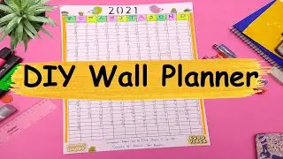 2021 Planner | Plan your year  | DIY  Yearly Wall Planner