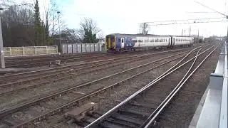 The Class 156 NORTHERN leaves from P6 & Class 802 TransPennine Express arrives onto P3 at Carlisle.