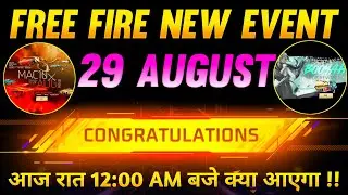 29 AUGUST Free Fire New Event | TONIGHT UPDATE | New Event Free Fire | Free Fire New Event