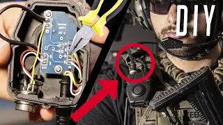 ▪ Airsoft DIY ▪ Réparation et modification d'un Casque / PTT cheap pour radio