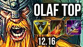 OLAF vs SHEN (TOP) | Quadra, 800+ games | EUW Grandmaster | 12.16