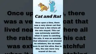 Story of Cat and Rat/English Learning practice/learn through Story #learnenglish #viralshorts