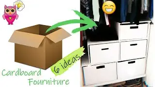 CARDBOARD furniture making 6 ideas Diy