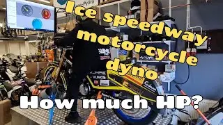 Ice speedway motorcycle DYNO, how much HP?
