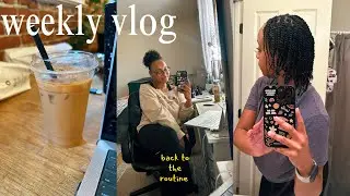 weekly vlog | getting back into routine, a work day & mini twists