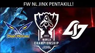 FW NL Jinx Pentakill | FW vs CLG Group Stage Week 2 Day 1 | 10/8/2015
