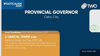 GARCIA, GWEN (1CEBU) Political Radio Ad May 2025 65s (Cebu)