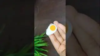 Mini Eagg Boiled #clay #diy #egg #clayfood #clayart #youtubeshorts