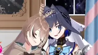 Just Kronmei leaning to each other