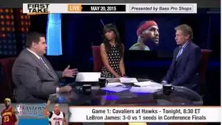 ESPN First Take | Cavaliers vs Hawks - How Much Pressure Is on LeBron James in Game 1 ?