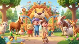 Happy Animal Park Song 🐰🦆 | Fun Zoo Song for Kids