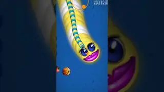 Wormszone Magic🐍 Game play #Short #snack #worms #youtubeshort #slitherio#wormatio#games