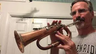Extremely rare 1830s Graves & Co. Eb 10-Keyed Bugle