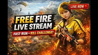 🔥 Free Fire LIVE | Fast Run + Kill Challenge | Intense Action 🔴