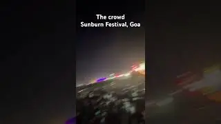 Sunburn Festival Goa #sunburn #gobuzzing #youtubeshorts #goa #shorts #crowd #edm #event