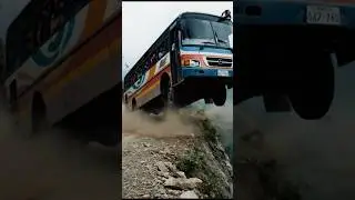 how this passenger bus Khai mein girne lagi|monkey d super hero #bestbus #viralvideo