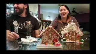 MAKING GINGERBREAD HOUSES WHILE DRUNK - VLOGMAS DAY 11