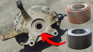 How to Replace a Front Wheel Bearing | How to Replace Front Wheel Bearing in Hydraulic Press