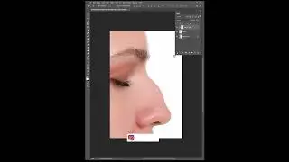 Shrink nose in #photoshop - #short_tutorial