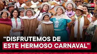 Presidenta Dina Boluarte participa en lanzamiento del Carnaval Lirqueño de Huancavelica