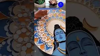 #shorts #short Lord Shiva Lippan Wall Art|Adiyogi Lippan Art|Hanging|Mahadev Painting|Lippan Kaam