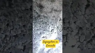 Segregation in concrete#concrete #buildingmaterial #civilengineering