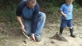 PRIMITIVE FIRE MAKING-THE BOW DRILL-SURVIVAL