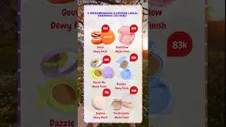 6 Rekomendasi Cushion Lokal Murah dibawah 100 ribu!