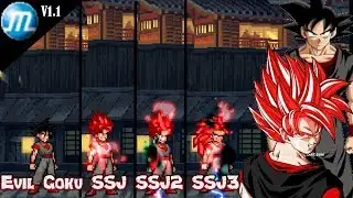 Evil Goku Base ,SSJ ,SSJ2, SSJ3 / Th&aacute;nh Ph&ecirc; / M.U.G.E.N