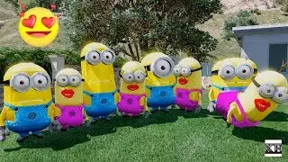 MINIONS GTA 5 REAL LIFE MOD#2 FIRST DATE WITH OUR GIRLFRIENDS (GTA 5 Mods)