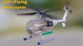 How to Make an Amazing Mini Electric Helicopter with plastic |#diy #homemade #science #tech