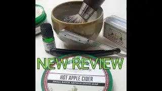Stirling Soap Works Hot Apple Cider, Parker Best Badger Brush, Parker shavette, Astra razor