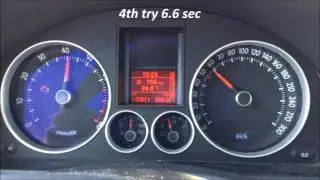 VW Golf 5 GTI DSG 0 - 100 km/h Acceleration 6.2 sec | 100 - 200 km/h 20.8 sec