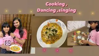 Series1. Ep.1 Cute 10 yr old making ROTI PIZZA 🍕 while she sings and dance