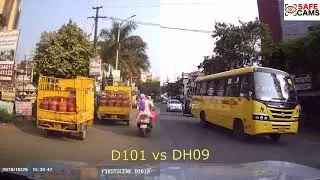 Safe Cams First Scene range D101 vs DH09 video footage
