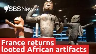 France returns looted African artefacts to Benin | SBS News