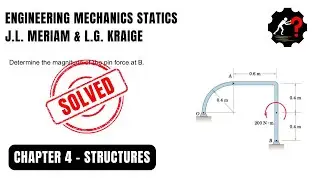 Determine the magnitude of the pin force at B.