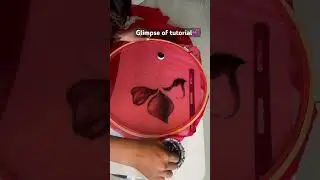 How to paint on organza | Fabric art tutorial  #handpainted #organza #organzasaree #arttutorial