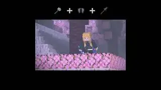Trident + Elytra + Spear 💀 (Minecraft animation) #minecraft #spear #update