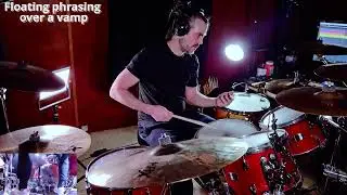 Floating & Elastic Drum Phrasing Over a Vamp | Breaking the Grid Without Losing Time🥁🎶🎹