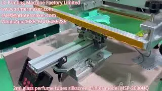 2ml glass perfume tubes silkscree printer model MSP-2030UQ