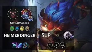 Heimerdinger Support vs Syndra - BR Grandmaster Patch 10.10