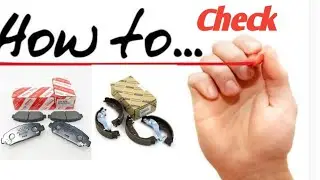 How to check toyota care brak pad or brak show