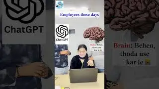 Modern Employee Starter Pack 😂 | ChatGPT + Brain #Shorts