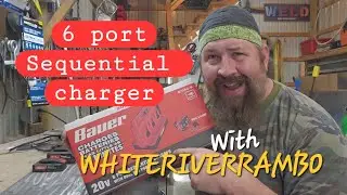 Последовательное зарядное устройство Bauer 20 В на 6 портов с Whiteriverrambo